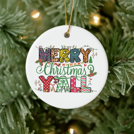 Eenvoudig klassevol kerstversiering keramisch ornament (Boom)