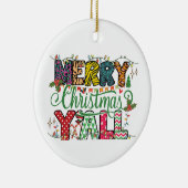 Eenvoudig klassevol kerstversiering keramisch ornament (Rechts)