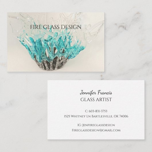 Eenvoudig klassiek dubbelzijdig visitekaartje (Voorkant / Achterkant)