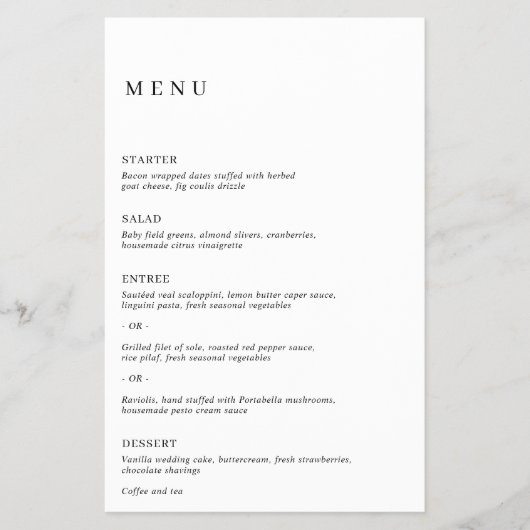 Eenvoudig klassiek, elegant, modern budget weddens flyer (Voorkant)