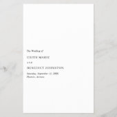 Eenvoudig klassiek, elegant, modern budget weddens flyer (Achterkant)