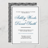 Eenvoudig klassiek Elegant Script Kaart (Voorkant / Achterkant)