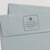 Eenvoudig Klassiek Kierplein-monogram retouradres Zelfinktende Stempel