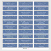 Eenvoudig Klassiek Manuscript Weddenschap Adres Sticker (Vel)