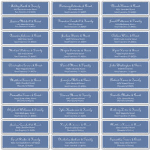 Eenvoudig Klassiek Manuscript Weddenschap Adres Sticker