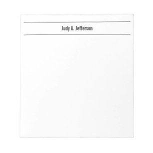 Eenvoudig Klassiek Minimalistisch  Notitieblok