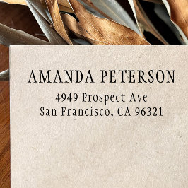 Eenvoudig Klassiek minimalistisch retouradres Zelfinktende Stempel