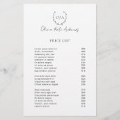 Eenvoudig klassiek monogram krans Elegant (Voorkant)