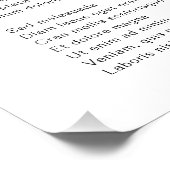 Eenvoudig klassiek monogram krans Elegant Foto Afdruk (Hoek)