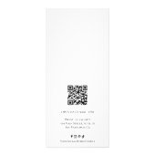 Eenvoudig klassiek monogram krans Elegant Reclamekaart (Achterkant)