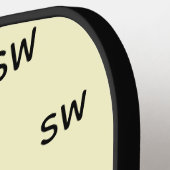 Eenvoudig Klassiek Monogram-ontwerp Pickleball Paddle (Links Detail)