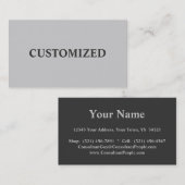 Eenvoudig, klassiek ontwerp met twee kanten, eenvo visitekaartje (Voorkant / Achterkant)