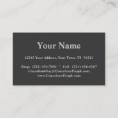 Eenvoudig, klassiek ontwerp met twee kanten, eenvo visitekaartje (Achterkant)