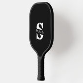 Eenvoudig Klassiek Professioneel Monogram en Naam Pickleball Paddle (Links)