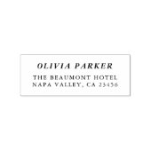 Eenvoudig Klassiek retouradres Rubberstempel (Afrduk)