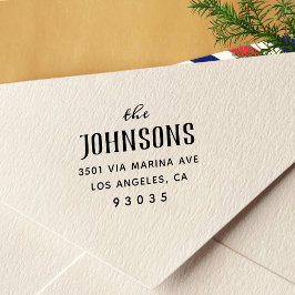 Eenvoudig Klassiek retouradres Zelfinktende Stempel