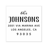 Eenvoudig Klassiek retouradres Zelfinktende Stempel (Design)