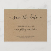 Eenvoudig Klassiek sparen het Papier van het Brief Aankondigingskaart (Voorkant)