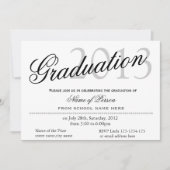 Eenvoudig, klassiek, stijlvol afstuderen kaart (Voorkant)