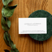 Eenvoudig klassiek wit minimalistisch visitekaartje