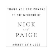 Eenvoudig Klassieke bruiloft voor Rubberstempel (Afrduk)