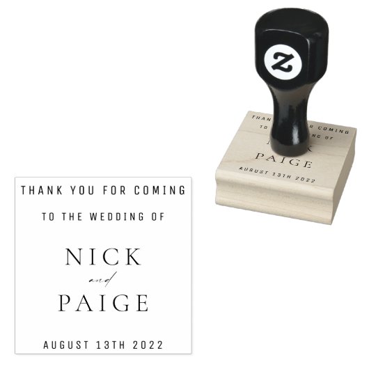 Eenvoudig Klassieke bruiloft voor Rubberstempel (Gestempeld)