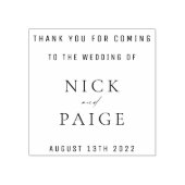 Eenvoudig Klassieke bruiloft voor Rubberstempel (Afrduk)