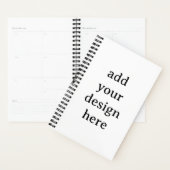 Eenvoudig Klein 5.5" x 8.5" Zachte Kaft, Zwarte Sp Planner (Display)