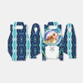 Eenvoudig kleine schildpad Baby shower Bedankdoosjes (Uitgevouwen)