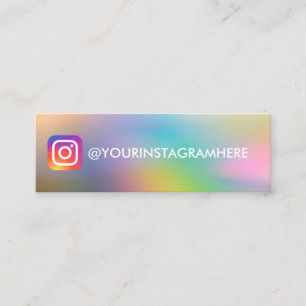 EENVOUDIG KLEURENGRADIËNT SOCIAAL MEDIA-instagram Mini Visitekaartje