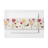 Eenvoudig kleurig bloemenhuwelijk uitnodigingen wikkel (Voorkant Voorbeeld)