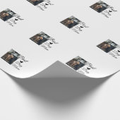 Eenvoudig kleurig dier voeg de naam van een foto-h cadeaupapier (Hoek)