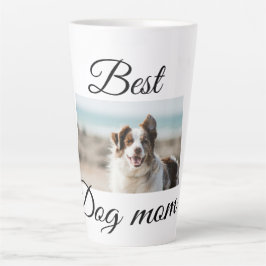 Eenvoudig kleurig dier voeg de naam van een foto-h latte mok