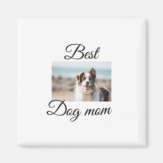 Eenvoudig kleurig dier voeg de naam van een foto-h magneet (Voorkant)