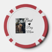 Eenvoudig kleurig dier voeg de naam van een foto-h poker chips (Achterkant)