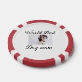 Eenvoudig kleurig dier voeg de naam van een foto-h poker chips (Enkel)