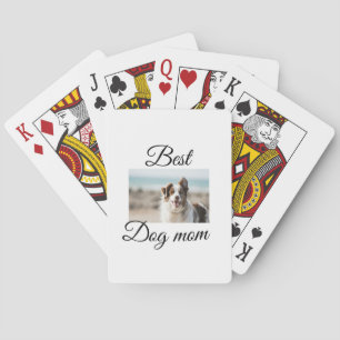 Eenvoudig kleurig dier voeg de naam van een foto-h pokerkaarten