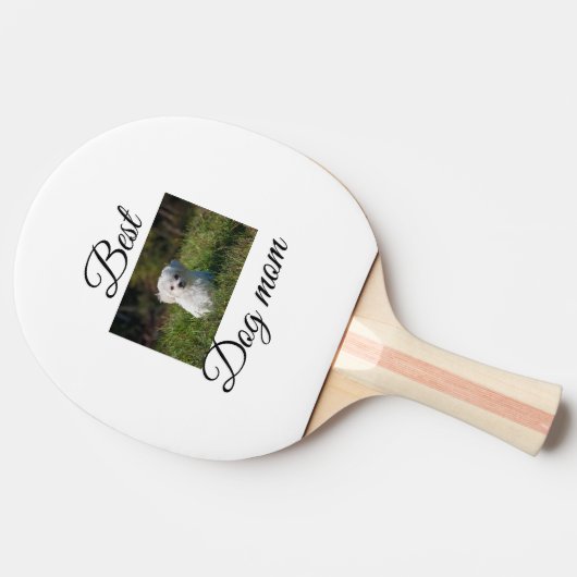 Eenvoudig kleurig dier voeg de naam van een foto-h tafeltennisbatje (Zijkant)