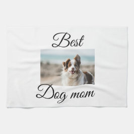 Eenvoudig kleurig dier voeg de naam van een foto-h theedoek