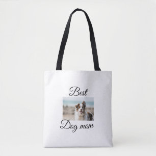 Eenvoudig kleurig dier voeg de naam van een foto-h tote bag