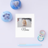 Eenvoudig kleurig dier voeg naamfoto's toe op aang flyer (Enkel)