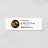 Eenvoudig kleurig logistiek goederenvervoer mini visitekaartje (Achterkant)