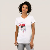 Eenvoudig kleurig Maskerontwerp T-shirt (Voorkant volledig)