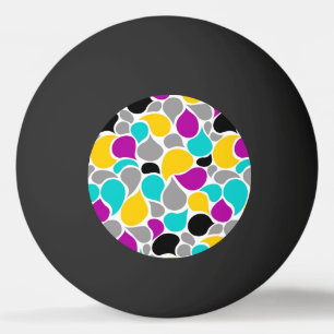 Eenvoudig kleurig, naadloos ontwerp van patronen,  pingpongbal