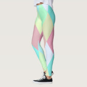 Eenvoudig kleurig pastel Harlequin | Leggings (Links)