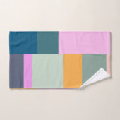 Eenvoudig kleurig patchwork-ontwerp voor geometris bad handdoek (Handdoek)
