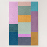 Eenvoudig kleurig patchwork-ontwerp voor geometris legpuzzel<br><div class="desc">Eenvoudig kleurig patchwork-ontwerp voor geometrische vormen</div>