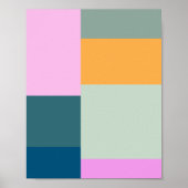 Eenvoudig kleurig patchwork-ontwerp voor geometris poster (Voorkant)