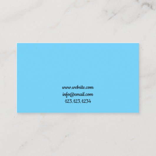 Eenvoudig kleurig snoepgoed voor snoepgoed visitekaartje (Achterkant)