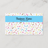 Eenvoudig kleurig snoepgoed voor snoepgoed visitekaartje (Voorkant)